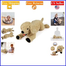 26" Beige Golden Retriever Plush Dog Stuffed Animal, Soft  Cuddly