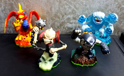 Skylanders Spyro's Adventure: Sunburn, Slam Bam, Terrafin, Ghost Roaster - gebr.