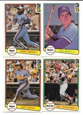 DALE MURPHY ANDREW DAWSON CARL YASTREZEMSKI 4 CARD HOF LOT 1982 DONRUSS 299 88