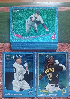 2013 Topps Series 1 SET BREAK Silver Slate Blue Sparkle NM-MT - Pick 1-330