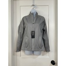 Walter Hagen Womens Performance Jacket Full Zip Lightweight Athleisure Grey XS