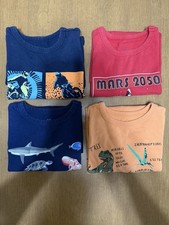 4 Gap Short Sleeve T-Shirts Size Kids Medium Ocean, Dino, Mars, Extreme sports