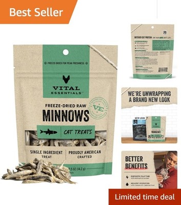 Minnows Freeze-Dried Cat Treats, 0.5 oz | Single Ingredient Nutrition