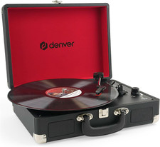 Giradischi  VPL-120BLACK Design Valigia. Altoparlanti Integrati, Uscita Phono, C