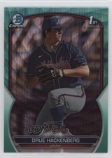 2023 Bowman Draft Chrome Aqua Wave Refractor /125 Drue Hackenberg #BDC-38 0w3
