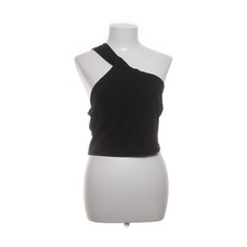 Neckholder Top, Größe: M, Schwarz, Elasthan/Polyester, Einfarbig #P19