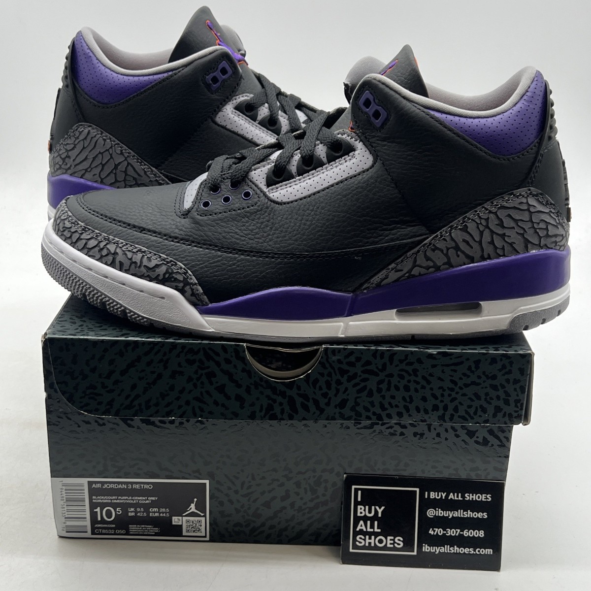 Size Air Jordan Retro Court Purple (CT8532-050