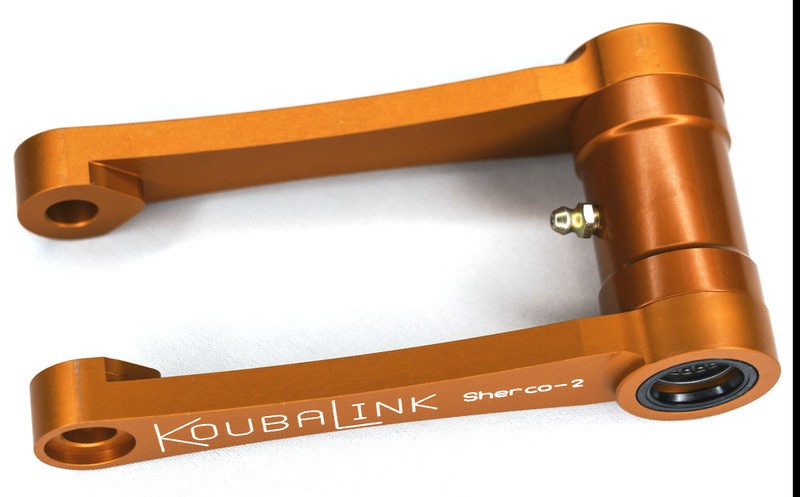 Kit d'abaissement Koubalink orange de 25,4 mm pour moto Sherco