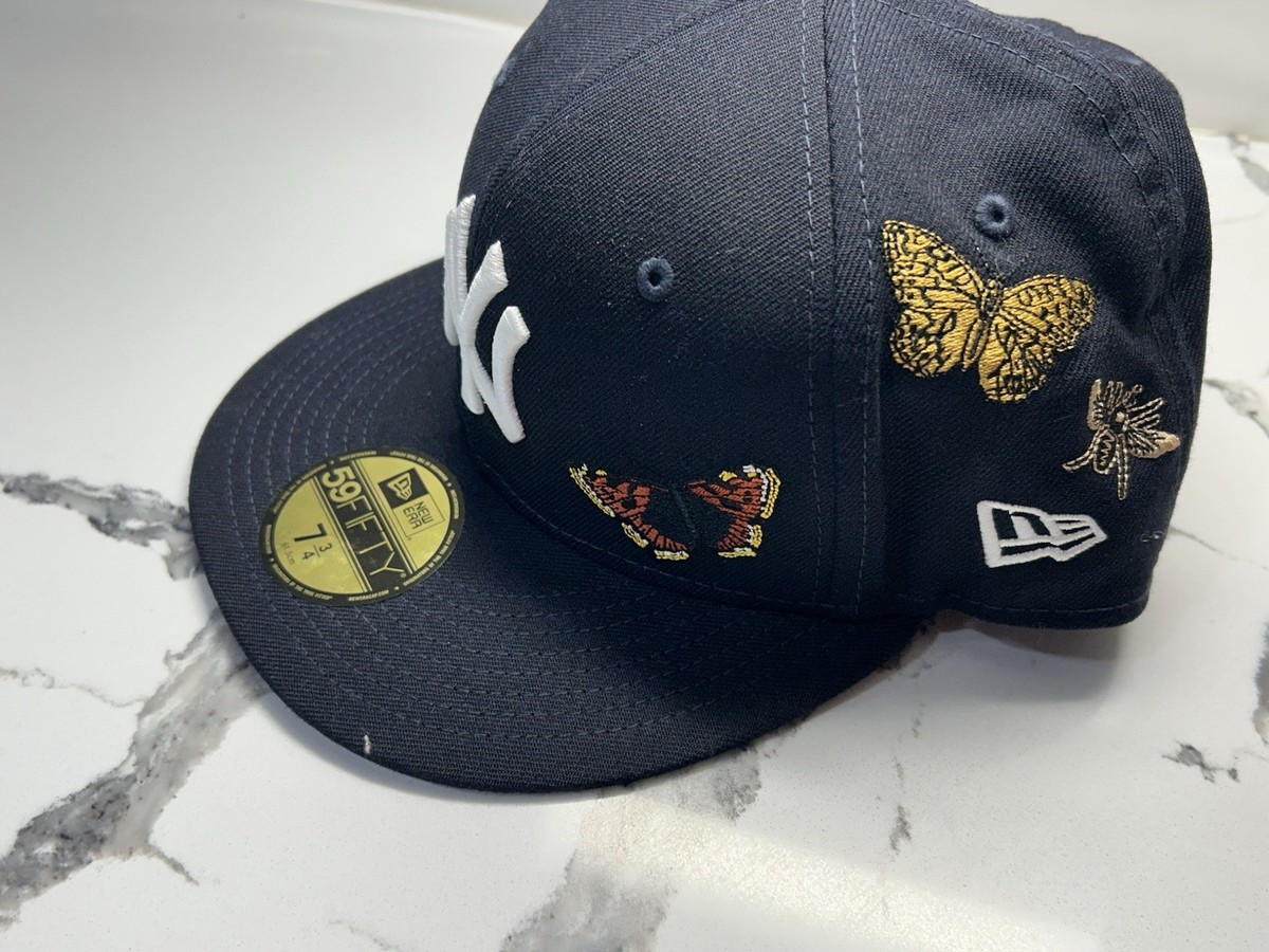 New Era FELT New York Yankees Adult 7 3/4 Fitted Butterfly