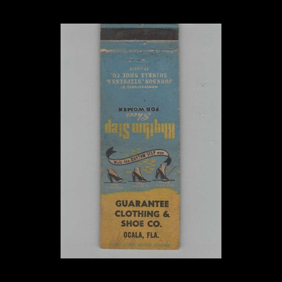 #ad #ad Matchbook Cover Guarantee Clothing amp; Shoe Co Ocala FL $4.95