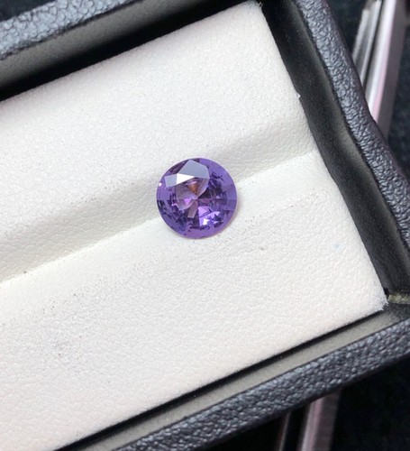 1.20 Cts Natural Spinel Purple Colour Round Shape gemstone From Afghanistan - Picture 4 of 8