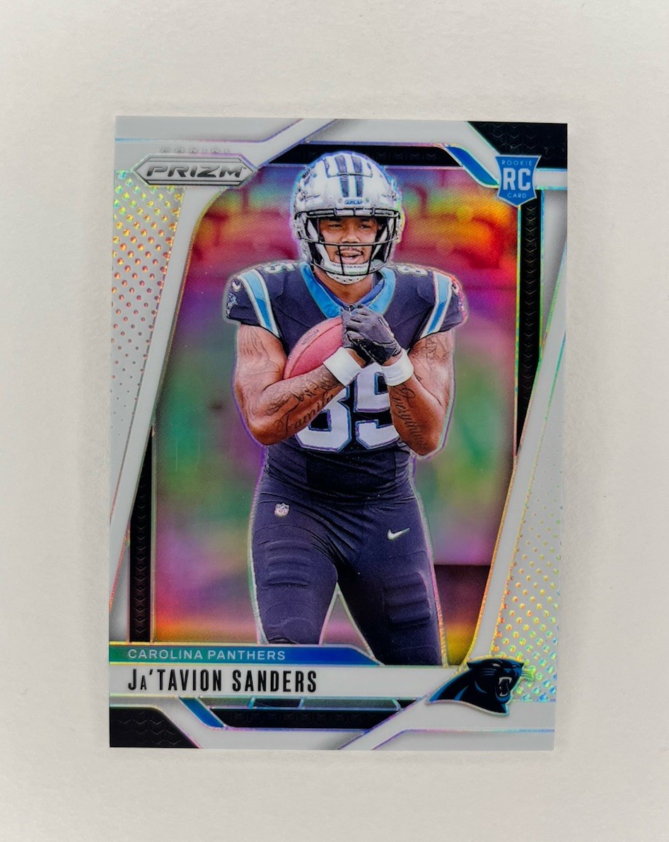 2024 Panini Prizm - Rookies Ja'Tavion Sanders #343 White Prizm /35 (RC)