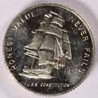constitution mint proof silver coin. Honest Value Never Fails 1/2oz .999