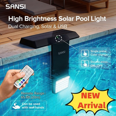 #ad #ad Solar Pool Lights IP68 Waterproof Underwater RGB With Remote for Inground Pool $79.99
