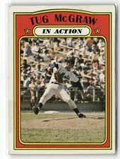 1972 Topps - Tug McGraw In Action #164 New York Mets VG