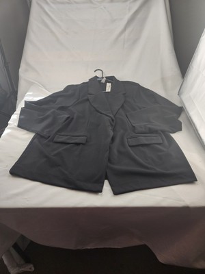 No Boundaries Women's Suit Coat black 4x