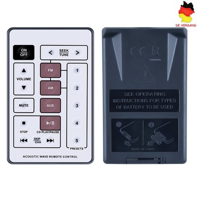 Neue Fernbedienung für Bose Acoustic Wave CD-3000 Musiksystem weiß