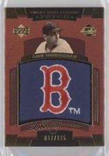 2004 Sweet Spot Classic Alternate Logo /125 Lou Boudreau #SSP-LB Patch HOF 09kj