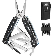 Multitool, 21-in-1 Stainless Steel Pocket Knife with G10 Handle, Screwdriver ...