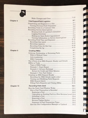 Clarify - ClearSupport Benutzerhandbuch (1994) - Bild 7 von 13