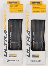 Continental Ultra Sport III 700x23 Tires - Black Folding - Set of 2