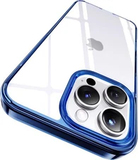 CASEKOO iPhone 16 Pro Max Clear Case, Anti-Yellow, 12FT Pro, 6.9", Blue