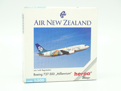 Herpa Avion Airlines 1/500 Boeing 737 300 Millennium Air New Zealand