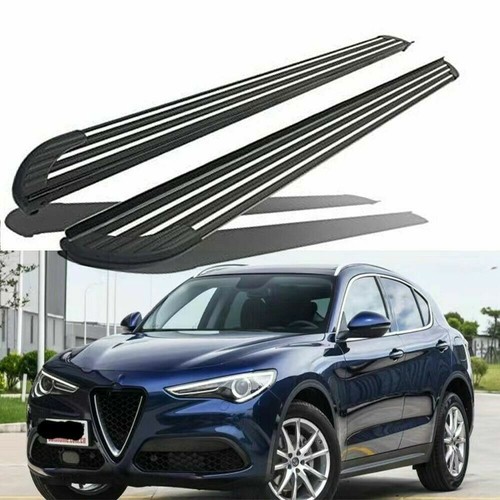 2Pcs/Set Fits for 2017-2025 Alfa-Romeo Stelvio Side Step Running Board Nerf Bar