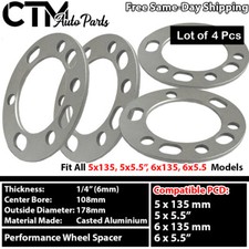 4pc 146mm Toyota Lexus 4runner Tacoma Fj Cruiser 6x5.5 6x139.7 Wheel Spacer