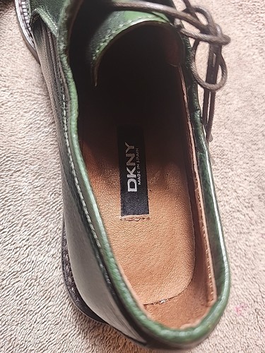 Dance Shoes / Academia Vintage Classic GreenLeather Size 6 New DKNY (A133) - Picture 6 of 6