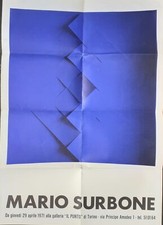 Poster Mario Surbone Galleria Il Punto Torino 1971