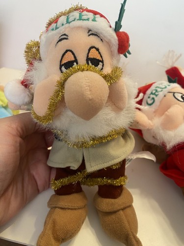Disney Bean Bag Plush Snow White & Seven dwarfs Christmas set - Picture 17 of 19