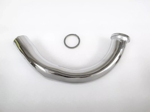 Yamaha RX125 RX100 RX135 Silencer Exhaust Bend Pipe Chrome #17C7 - 第 3/5 張圖片