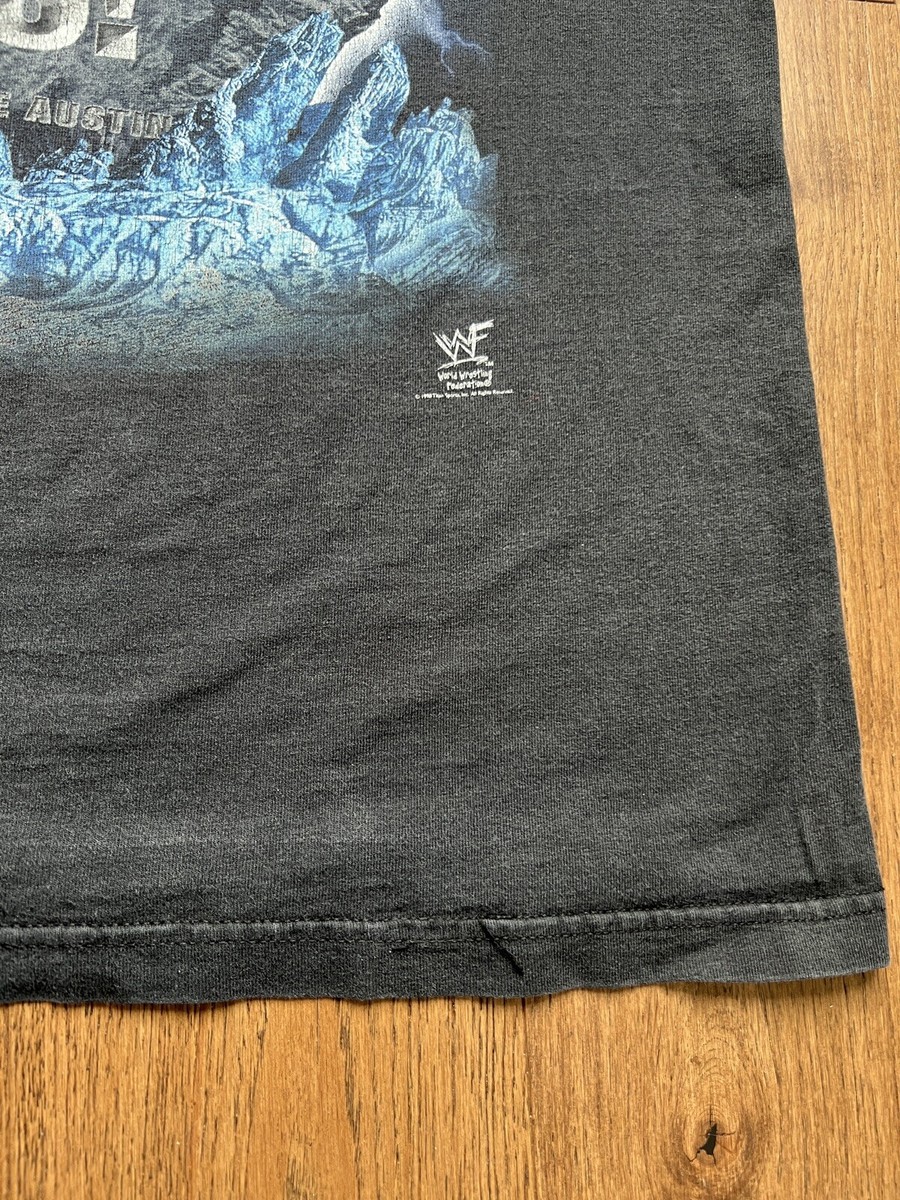 ✬❂SeaMonz❂✬ 様 WWE WWF Stone Cold Austin 3:16 11th Commandment Graphic T-shirt