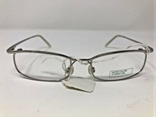 United Colors of Benetton Eyeglasses Frame UCB 451 PLATINUM 55-17-135 FQ80