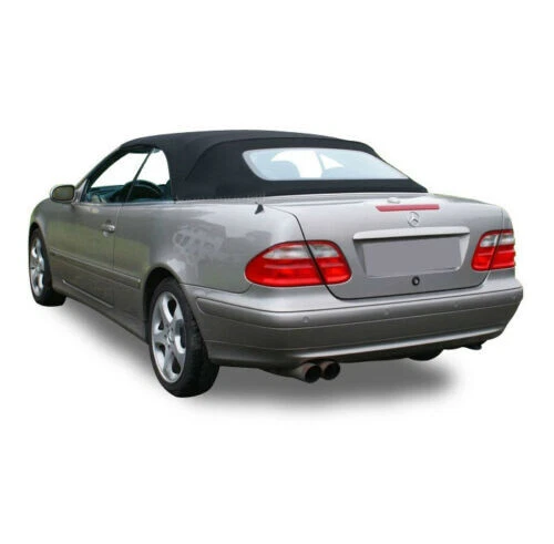 Fits: Mercedes Benz W208 CLK Series 1999-2003 Soft Top HAARTZ BLACK CANVAS - Image 4 of 4