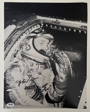 JOHN GLENN SIGNED NASA ASTRONAUT 11X14 PHOTO PSA/DNA