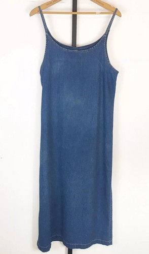 Vintage Gap Denim Spaghetti Strap Dress 