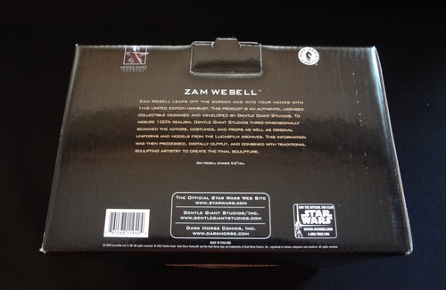 Star Wars Gentle Giant ZAM WESELL Bust Statue #1221/2500 Bounty Hunter AOTC - Picture 12 of 12