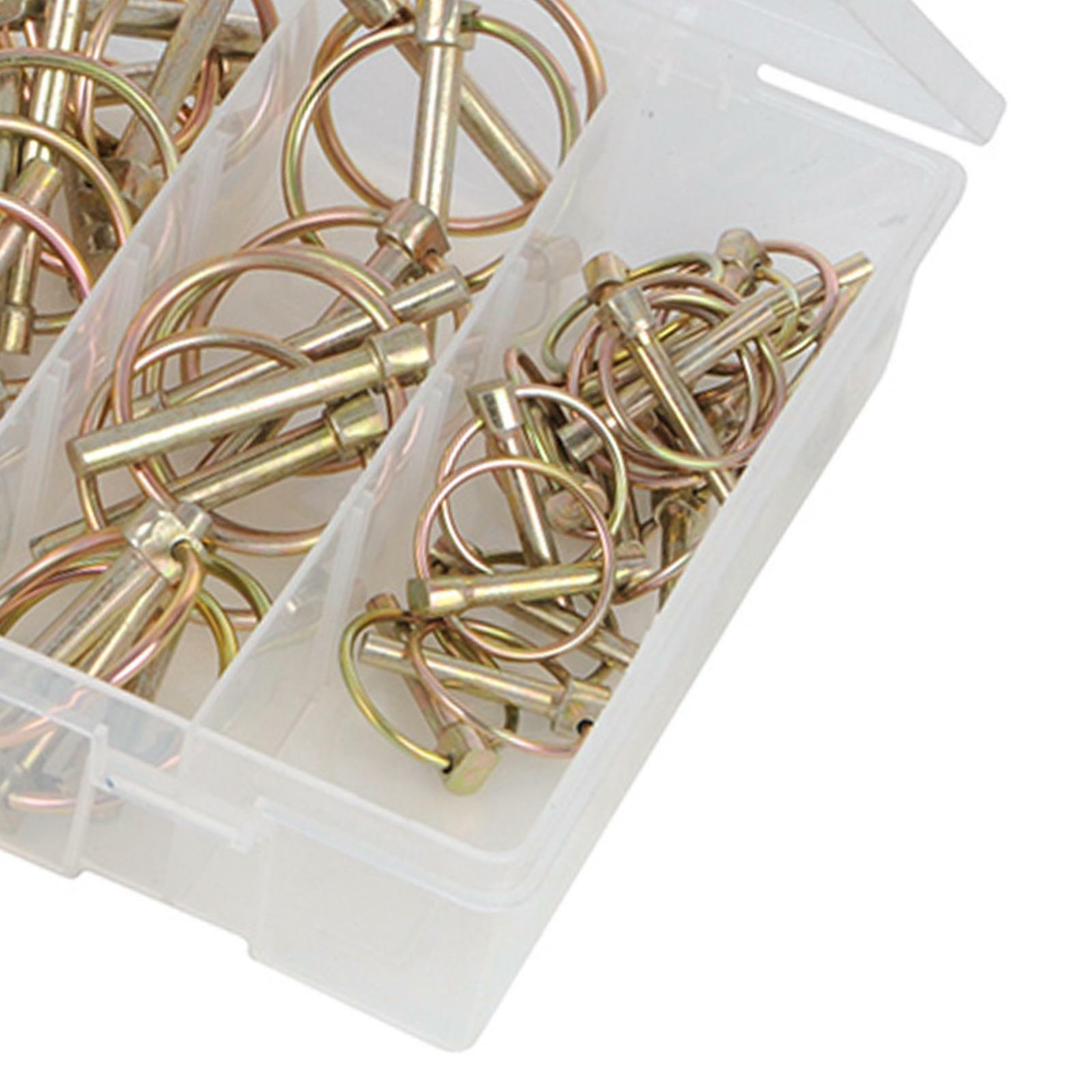 Lynch Pin Set For Trailers (Linchpin) locking Pin Clip Assortment 50pcs