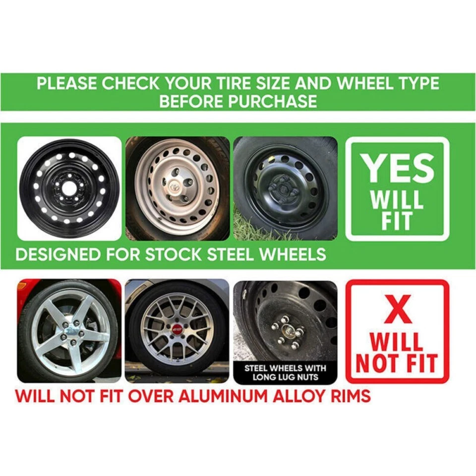 Колпаки колес 15 дюймов для Hyundai Accent 2018-22 крышки обода колеса защелкивающиеся серебристые 4 шт. - Изображение 4 из 4