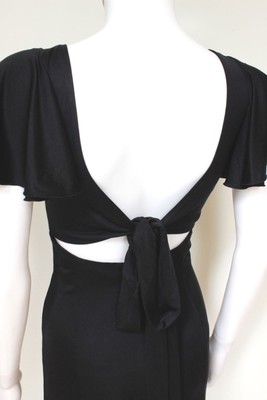 backless black dress uk