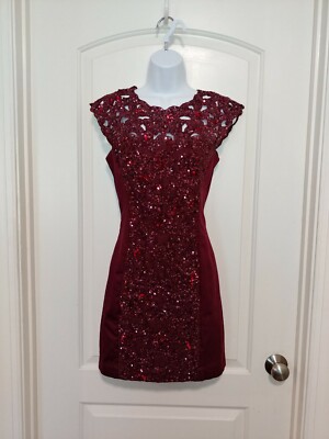 Burgundy Knee-Length Cocktail Dress - NWT | eBay