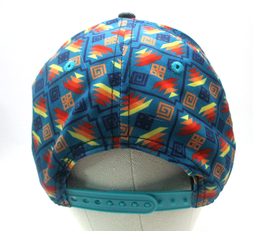 Cappello camionista Rodeo Time Dale Brisley denim anteriore azteco colorato snapback adulto - Foto 3 di 5