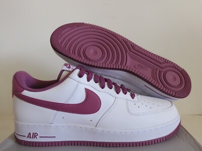 NIKE AIR FORCE 1 07 WHITE-LIGHT BORDEAUX-WHITE SZ 14 [DH7561-101]