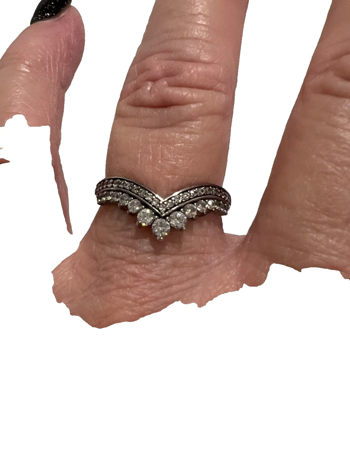 Anillos de moda enchapados en plata de Pandora