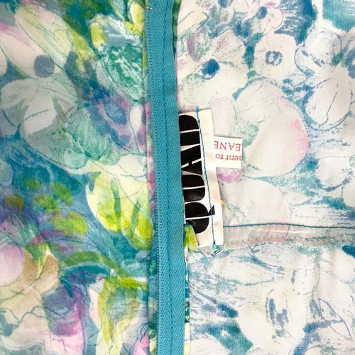 QUAD 1970s psychedelic balloon sleeve maxi dress / hippie / Mod / 1960s Boho - Picture 9 of 9
