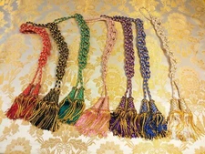 Brand New Pontifical Cincture (7 Colors) (1 cincture per order)