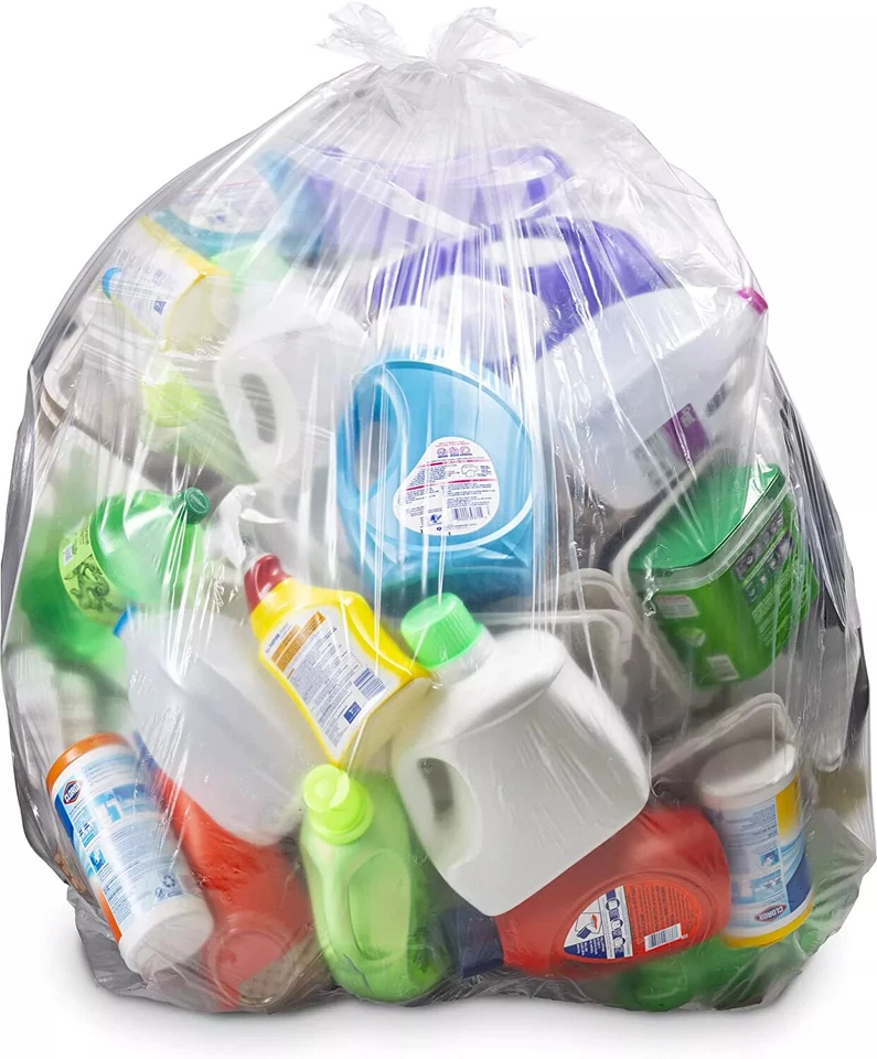 CLEAR BIN BAGS | 140G 200G | HEAVY DUTY | RECYCLING BAGS  - Image 3 of 3