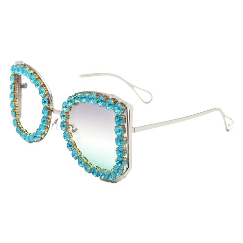 Pier Martino Sunglasses 8380 5 Gold Metal Butterfly Brown 